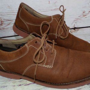 Bostonian FlexLite Tan Suede Leather Shoe Dress Casual Men's Size 9.5